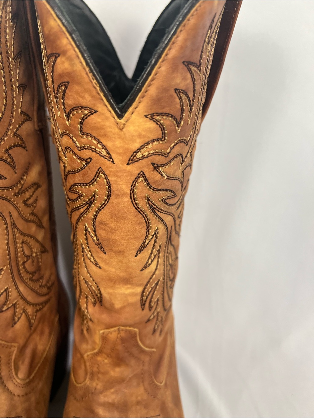 J.B. Dillon Brown Leather Western Cowboy Boots - Picture 10 of 16